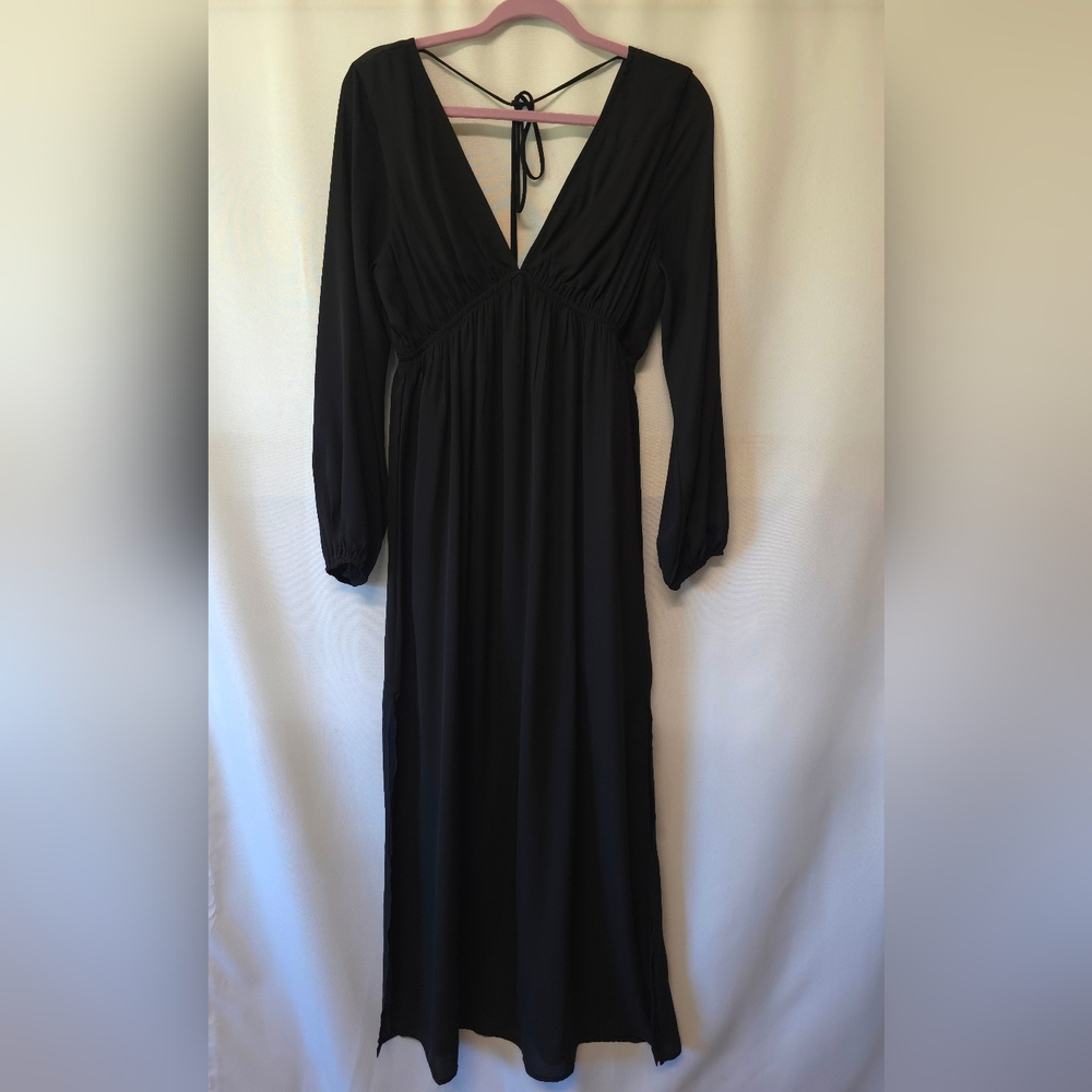 Elegant Black Long Sleeve Dress